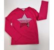 Ružové tričko s meniacim flitrom, veľ.128, OKAIDI