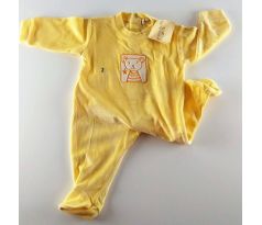 Žlté teplé a hrejivé pyžamko pre najmenších