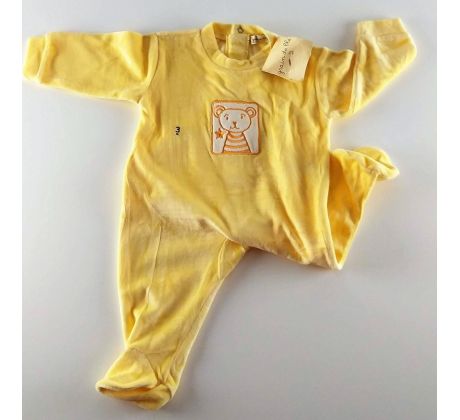 Žlté teplé a hrejivé pyžamko pre najmenších