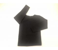Čierne zateplené tričko, veľ. 116