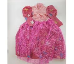 Ružové šaty pre malé princezné, 8-10rokov