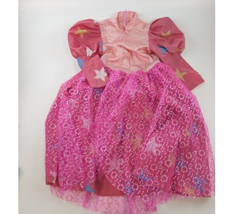 Ružové šaty pre malé princezné, 8-10rokov