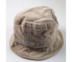Luxusný krémový klobúčik z menčestru, BRUMS, 40cm
