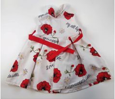 Krásne šaty s vlčím makom, veľ.86, MADE IN ITALY
