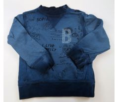 Modré dymové tričko s nápismi, 3 roky, BRUMS