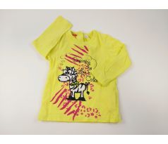 Žltozelené tričko so zebričkou, veľ.86, SARABANDA