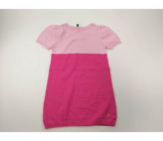 Ružové predĺžené prechodné tričko, veľ.100, BENETTON