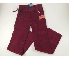 Tmavočervené menšestrové nohavice, veľ.152