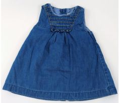 Krásne tenké rifľové šaty s podšívkou, veľ. 68, ZARA