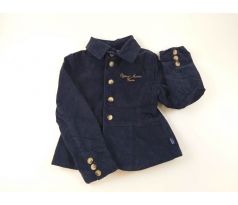 Luxusný kabátik z menčestru v námorníckom štýle, veľ.104, MARINES