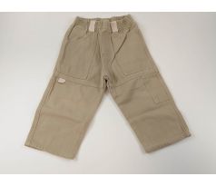 Svetlohnedé teplé rifľové nohavice, veľ. 86, DD BASIC