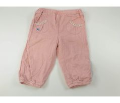 Nohavice svetloružovej farby z jemného menčestru, veľ. 80, DISNEY